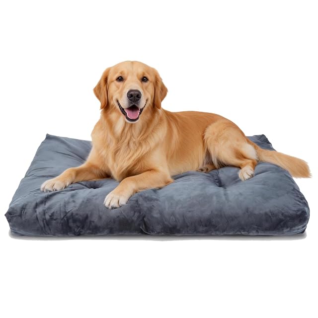 Nobleza Cama para Perros Grandes, Muy Suave, Mullido, antiansiedad, Lujo, Lavable