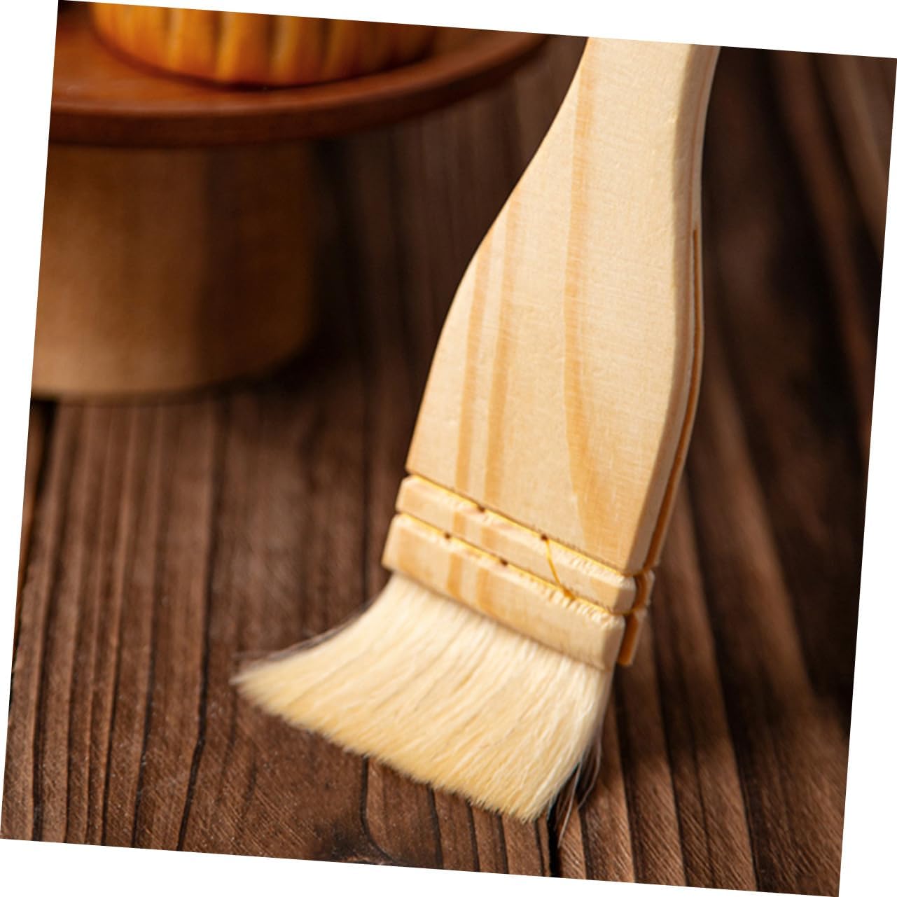 Wood Wool Pastry Brush for Bbq Sauce, Oil and Egg