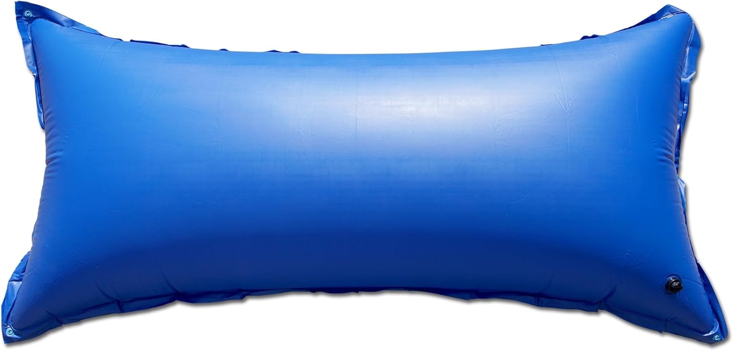 Robelle 4 ft. x 8 ft. 2-Pack Extra Heavy Duty Pool Pillow for Winterizing Above Ground Pools, Double Seams, .25 MM Thick Vinyl, Easier-to-Use Boston Valve, 4 Reinforced Grommets, 50 ft. Rope