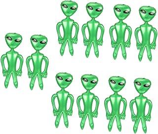NOLITOY Alien Inflates 10 Pcs Inflatable Alien Halloween Gifts Inflatable Toy Man Gift Pool Inflatable Toys Alien Head