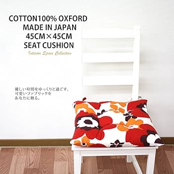 Amazon.co.jp: シートクッション 紐付き 椅子 フューユ グリーン 側