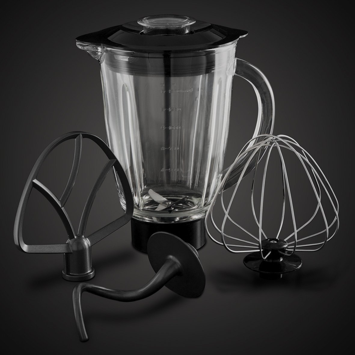 Russell Hobbs Planetaria, Impastatrice Con Movimento Planetario, Ciotola 5 L, Frusta Piatta, Gancio Da Impasto, Frusta A Filo, Bicchiere Frullatore, Desire Kitchen Machine, Rosso 23480-56