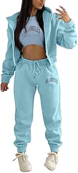 Tuta Da Donna 3 Pezzi - Felpa Con Cappuccio, Pantaloni Jogging E Gilet Corto, Set Sportivo - Foto 11