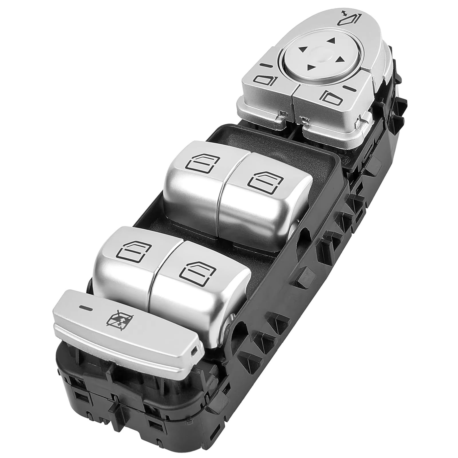 Interruptor elevalunas acabado Silver Benz C63 para AMG W205 8