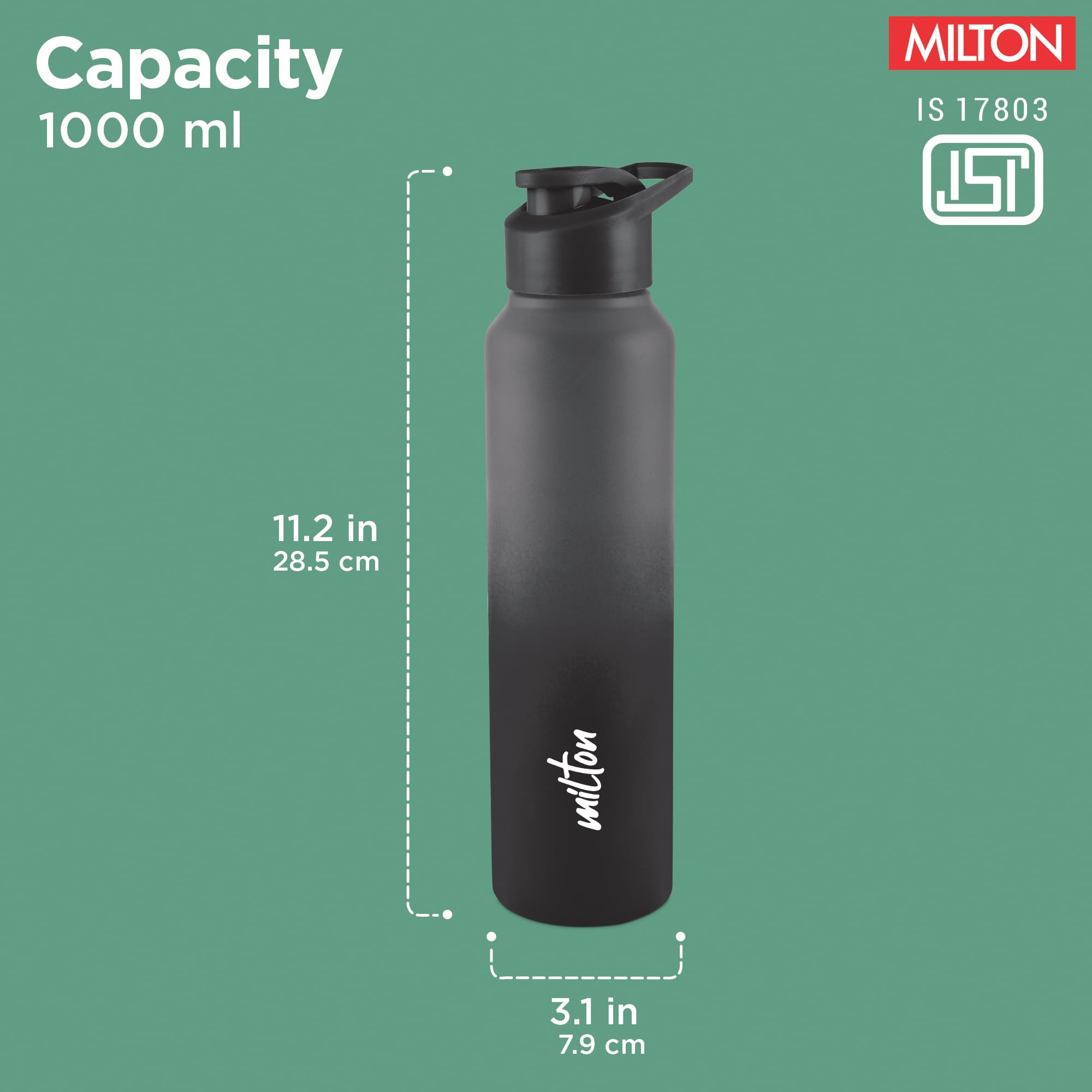 Milton Torino Stainless Steel Water Bottle - 980ml -6