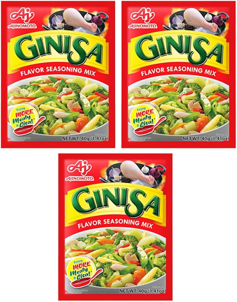 Amazon.com : Ginisa Ajinomoto Flavor Seasoning Mix 40g Pack of 3