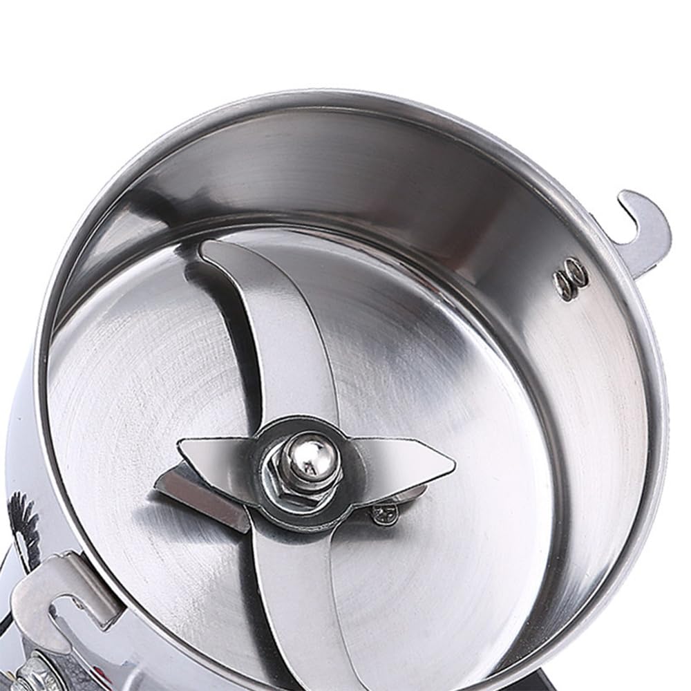 Moulin à céréales électrique 150 g 550 W 27 000 tr/min Moulin à farine haute vitesse 220 V, broyeur à poudre multifonction pour broyage rapide des produits secs/herbes/épices/noix/céréales/café