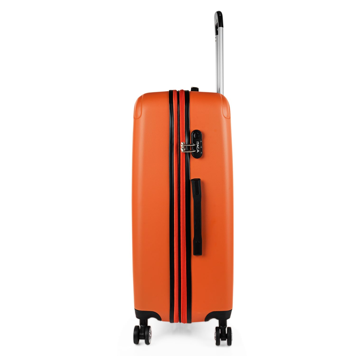 ITACA - Maletas Grandes De Viaje Rígidas Ligeras con 4 Doble Rueda 360° Maleta Grande 23 Kilos Alta Resistencia Extensible Maleta XL Duradera, Mandarina — view 9