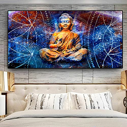 Diamond Painting Bouddha Grand Format Idée Cadeau Originale Kit Broderie Toile