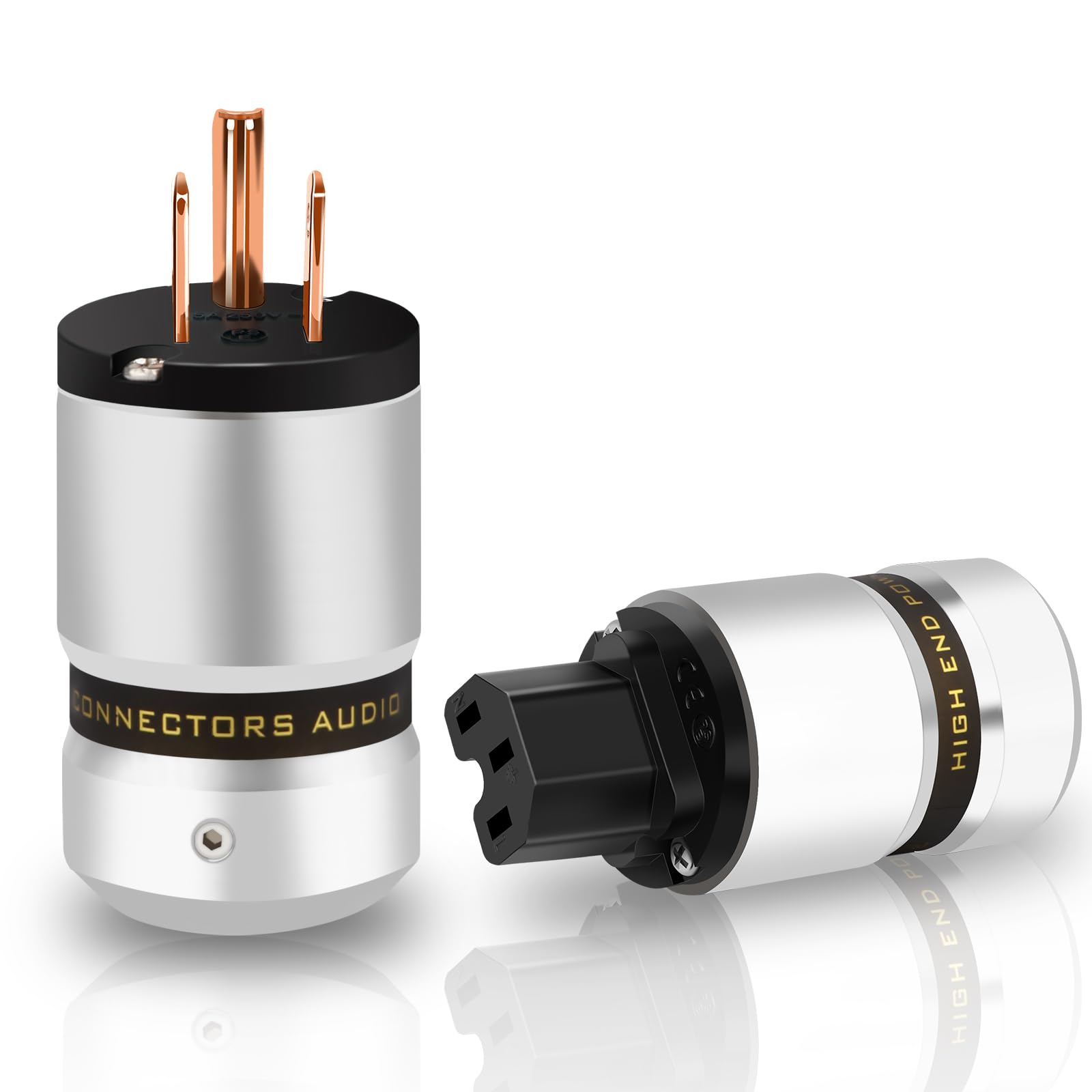 Amazon | Monosaudio オーディオ用電源プラグ 純銅 3ピン 電源コネクタ 