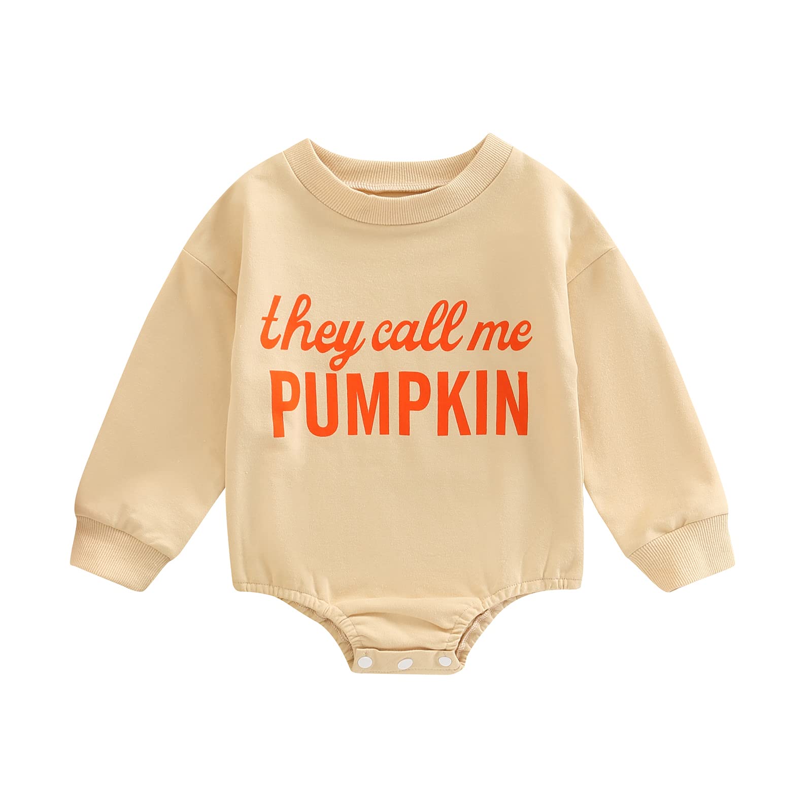 WALLARENEAR Sweatshirt Romper for Infant Baby Girl Boy Long Sleeve Crewneck Oversized Bodysuit Waffle Fall Pullover Top