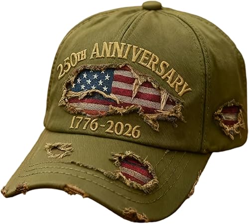 250 Anniversary USA Hat - United States 250th Anniversary Celebration Hat, Retro