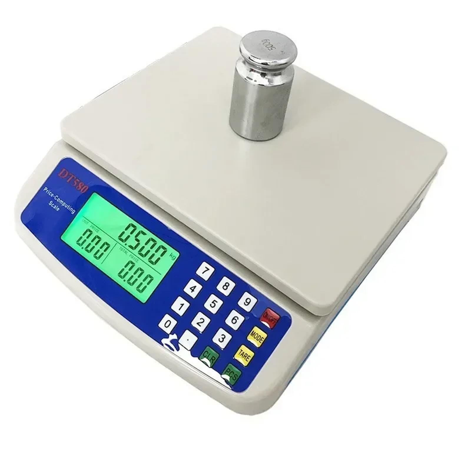 20 sztuk 30 kg / 1 g precyzyjna cyfrowa waga LCD elektroniczna, plastikowa dokładność spożywcza dla Przemysłu, Kuchni