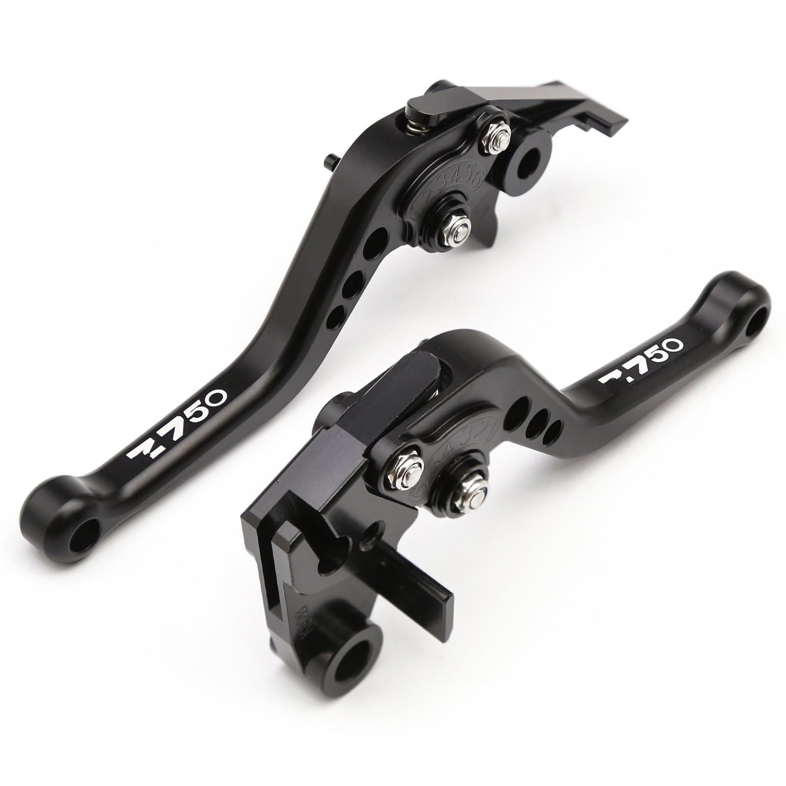 Akcesoria Motocyklowe CNC Regulowana Dźwignia Sprzęgła Hamulca Dla Kawasaki Z750 Z 750 2004 2012 2005 2006 2007 2008 2009 2010 (Color : Black 2007-2012)