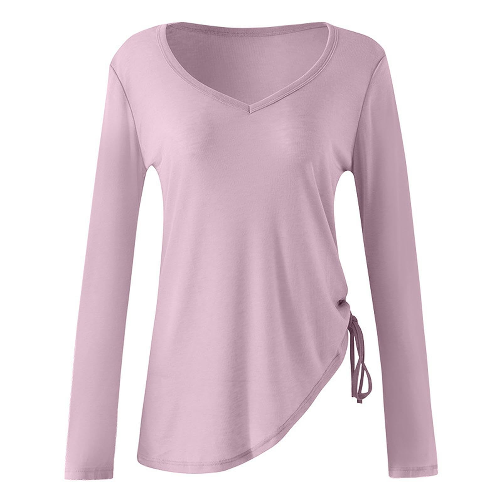 Damska odzież do jogi letnia koszula dla kobiet, slim fit, lekka, luźna odzież fitness, koszulka z krótkim rękawem, fioletowa-s