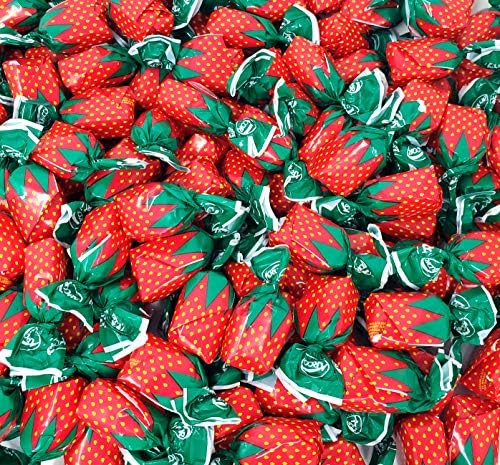 CrazyOutlet Arcor Strawberry Buds Bon Bons Hard Candy, Sachet Wrap, 2 Pounds