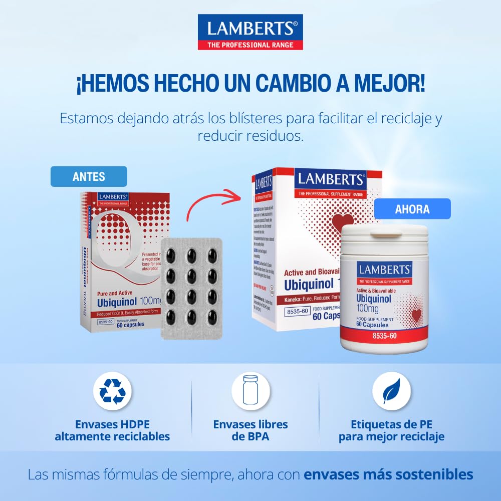 LAMBERTS ubiquinol 60cap do codziennego stosowania 100mg