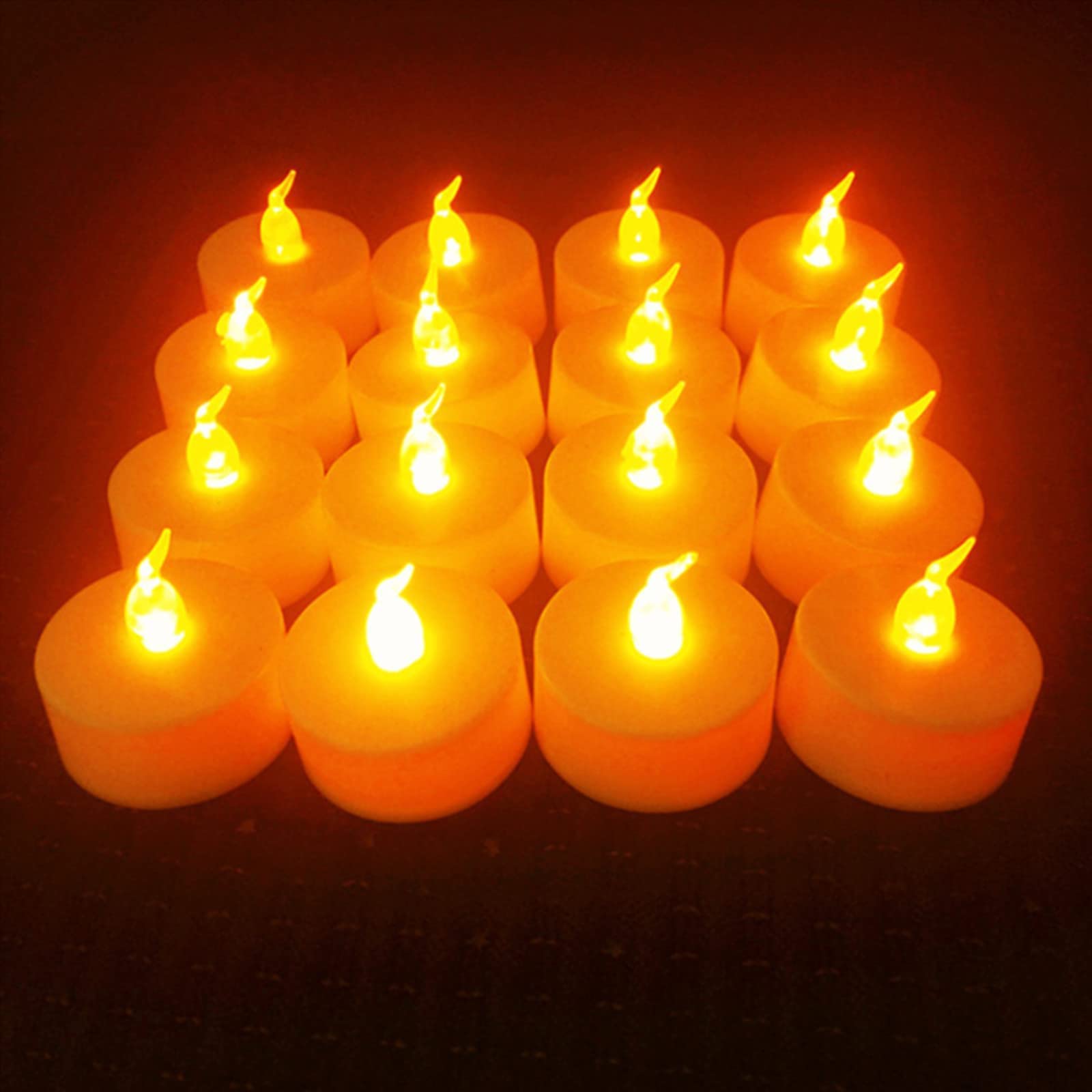 Amazon.co.jp: LED キャンドルライト 揺らめく炎 48個 リアルな