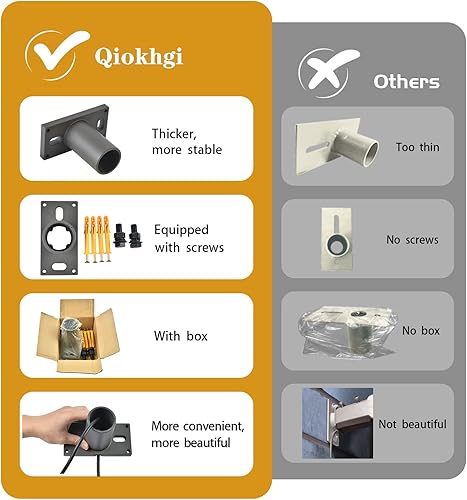 Miniatura 9 de Tenon - Adaptador deslizante para luz LED de estacionamiento, soporte deslizante de 90 grados de 2-38 pulgadas, soporte de montaje de poste de