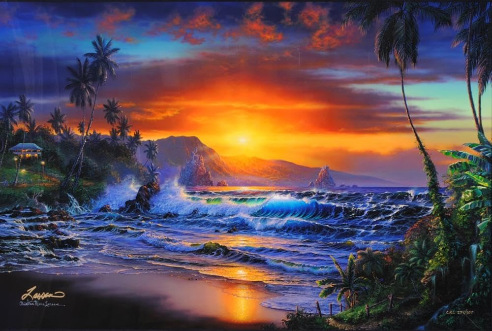 クリスチャン・リース・ラッセン マウイデイブレイク・2001 海 絵画 風景画 Amazon.co.jp: クリスチャン・リース・ラッセン マウイデイブレイク
