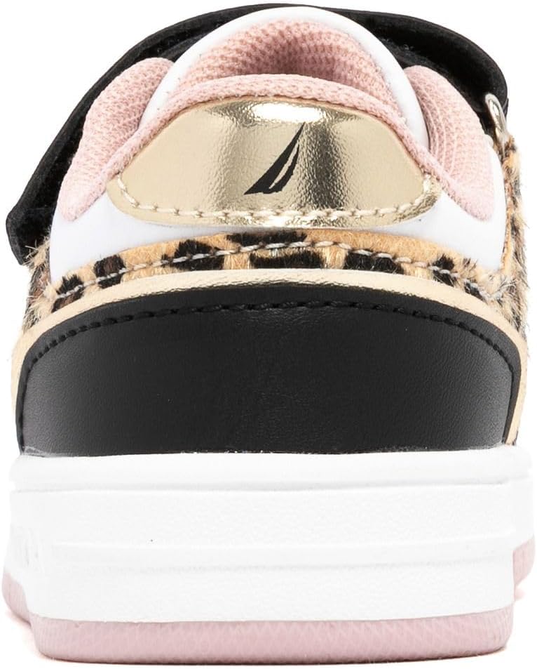Nautica Kids Girls Sneakers with Adjustable Strap and Bungee Straps | Comfortable Casual Shoes (Toddler/Little Kid) - Image 4