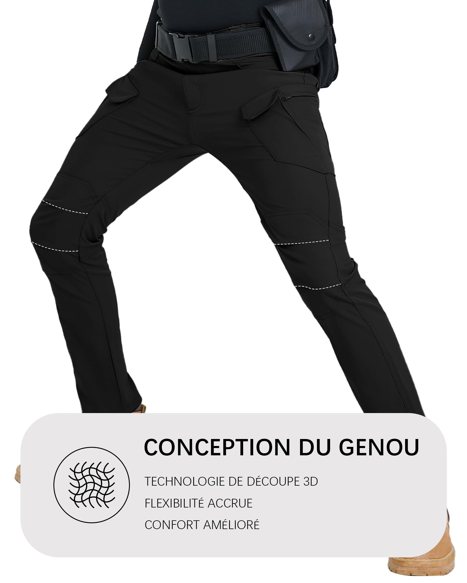 YAOBAOLE Pantalon Tactique Homme X7 Cargo Treillis Militaire Randonnée Chasse Pantalon de Travail avec Plusieurs Poches