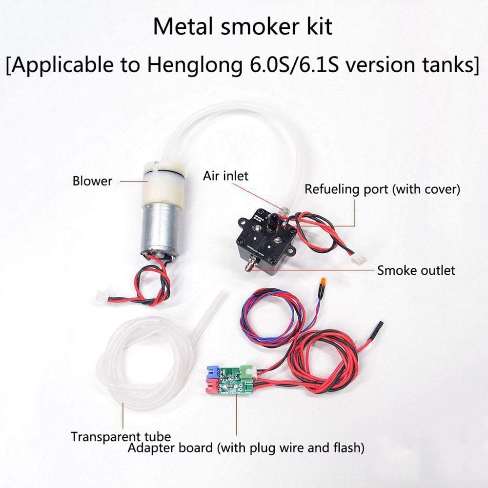 Pièce De Flashes Et Fumée Pour Réservoir Heng Long 1/16 - Compatible Carte Mère - Kit De Remplacement Open Fire Smoke Flash - Modélisme DIY RC