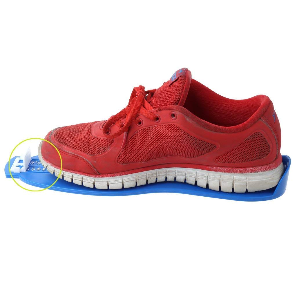 Pédimètre Adulte et Enfants - Pointure Chaussure Mesurer Pied Dispositif de Mesure pour Déterminer la Pointure 18 à 47 (Rouge)