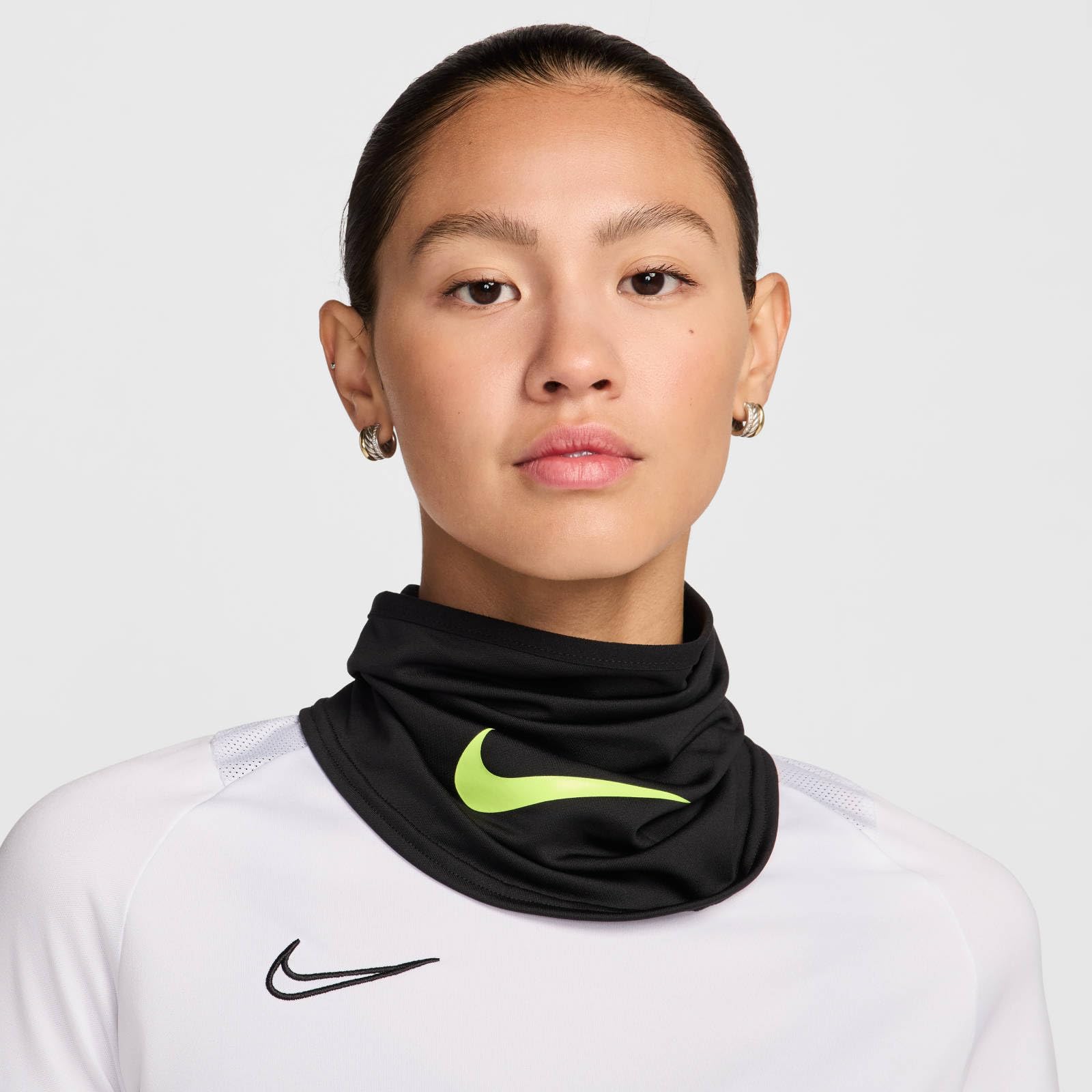 Nike Academy HF0787-011 Dri-Fit Neck Warmer, Black/Volt, 1SIZE