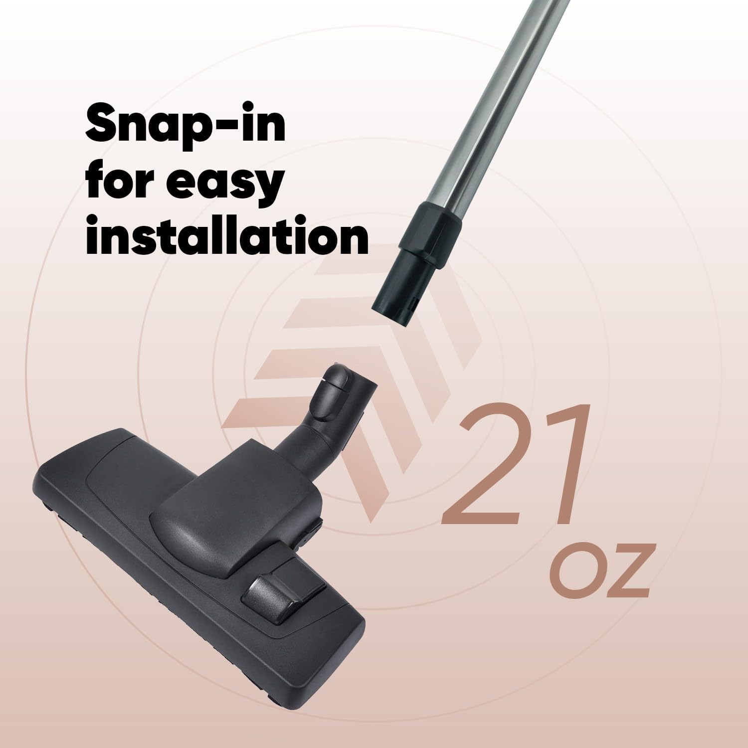 Compatible Miele Vacuum Attachments Brush Head 35mm (1.3/8) - S1 S2 S4 S5 S6 S8, Compact Canister C1 Combination - All Classic Smooth or Hardwood Floor Brush - Vacuum attachments & Brushes
