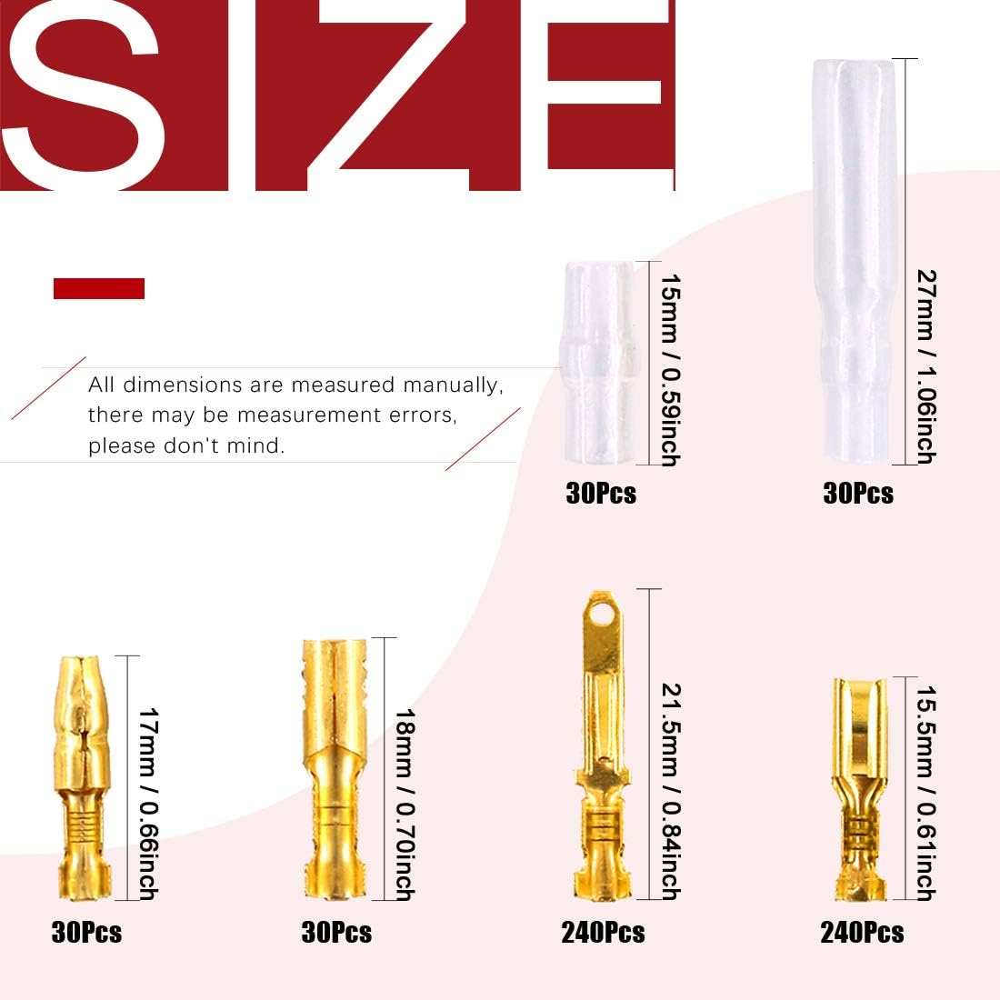 Hilitchi 700 Pcs 2.8mm 2 3 4 6 9 Pin Automotive Electrical Wire Connectors Pin Header Crimp Wire Terminals Assortment Kit with 30 Sets 4mm Car Motorcycle Bullet Terminal Wire Connectors with Cover : Automotive