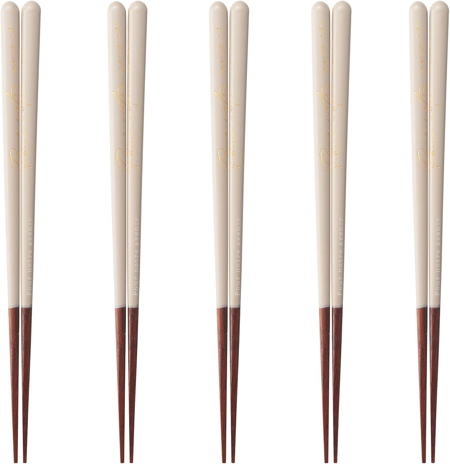 J-kitchens PID591941 Japanese Chopsticks, Set of 5 Pairs, Material: Wood, Chopsticks, Made in Japan