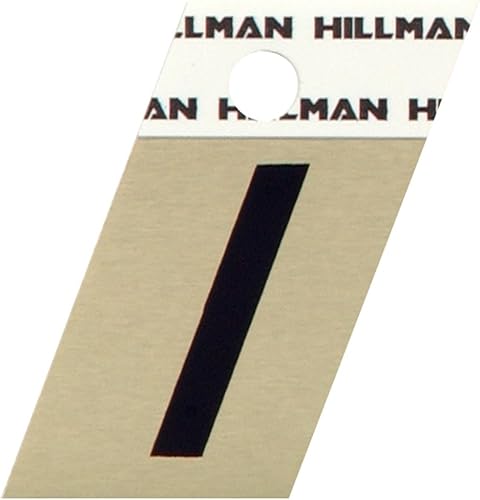 The Hillman Group 840510 1-1/2-Inch Aluminum Angle-Cut Letter I by The Hillman G