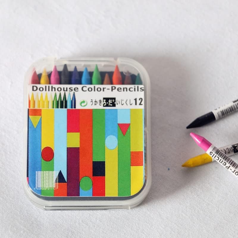 1/12 Scale Accessories Dollhouse Pencil Sets Including 12 Pieces Crayon,Mini School Supplies for Dollhouse Home Miniature Model DIY Decor Doll House Accessories Coloring House Play Set - Image 9