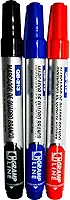 Pincel Para Quadro Branco, Gramp Line, Qb213, Recarregavel, com 03 Cores