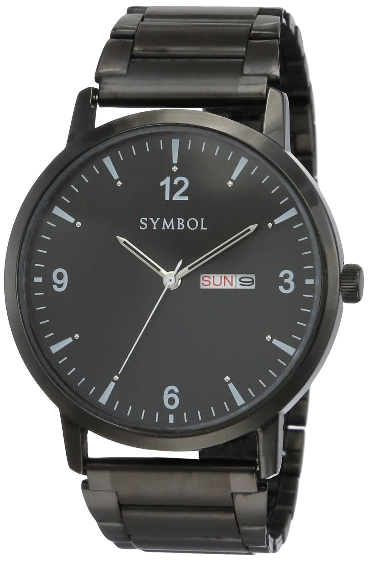 Amazon Brand - Symbol Men Stainless Steel Analog Black Dial Watch-Az-Sym-Ss21A-14A, Band Color-Black (B08ZHFQ5YP) Amazon Price History, Amazon Price Tracker