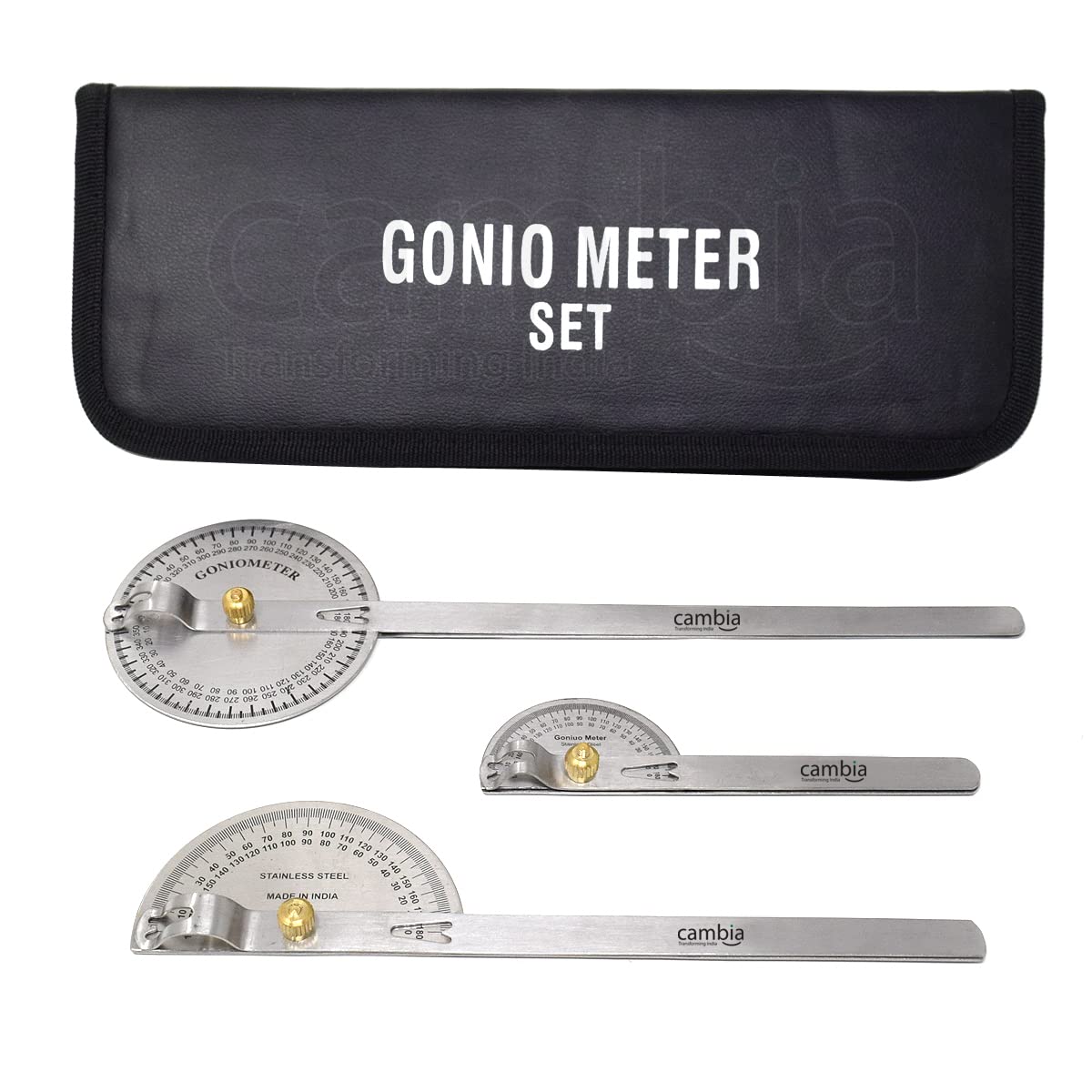 Cambia Goniometer Set of 3 Pcs. with Pouch - Image 3 thumbnail