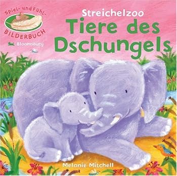 Hardcover Streichelzoo - Tiere des Dschungels. Spiel- und Fühlbilderbuch [German] Book