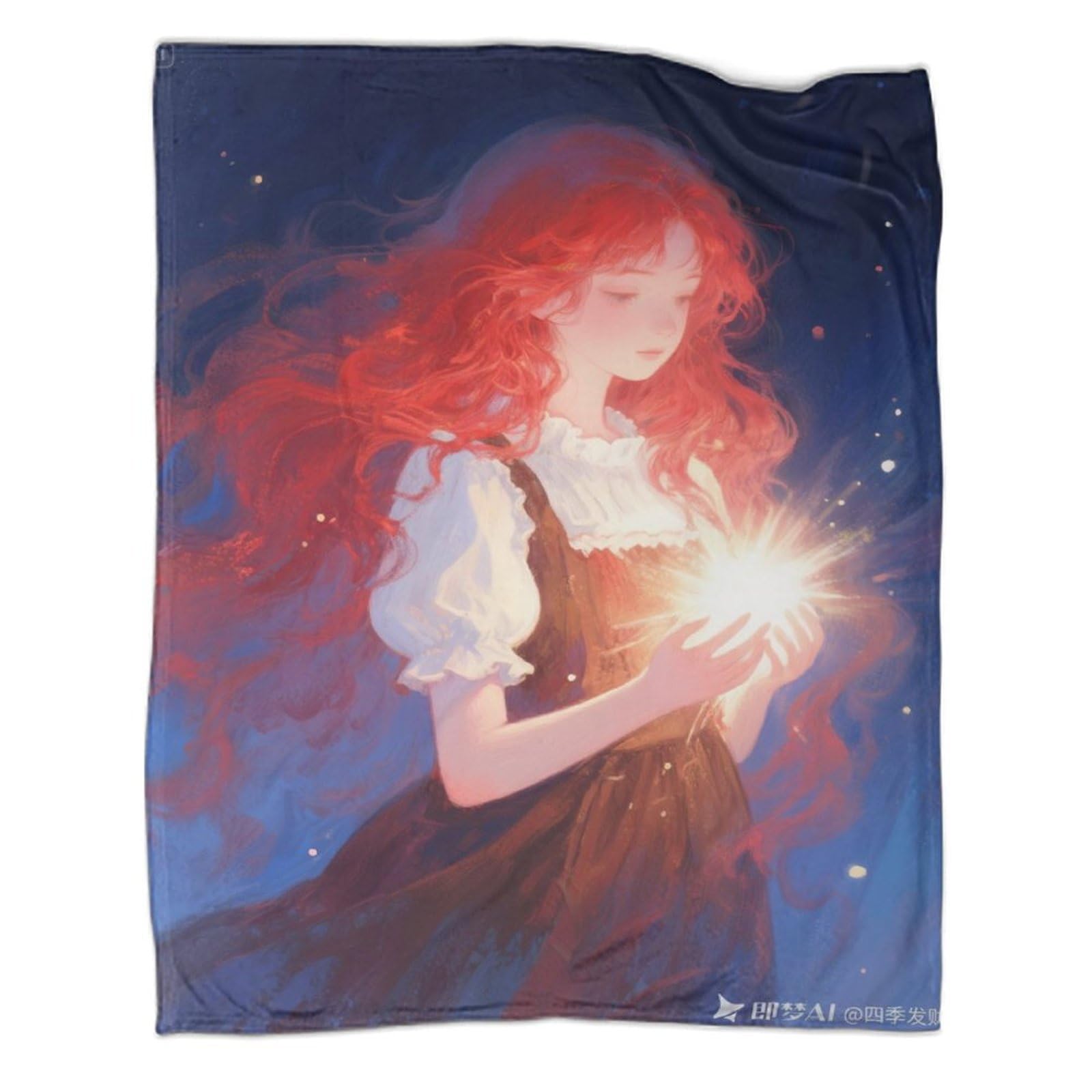 Couverture microfibre moelleuse 200x230cm jeté de lit imprimé art nuit étoilée