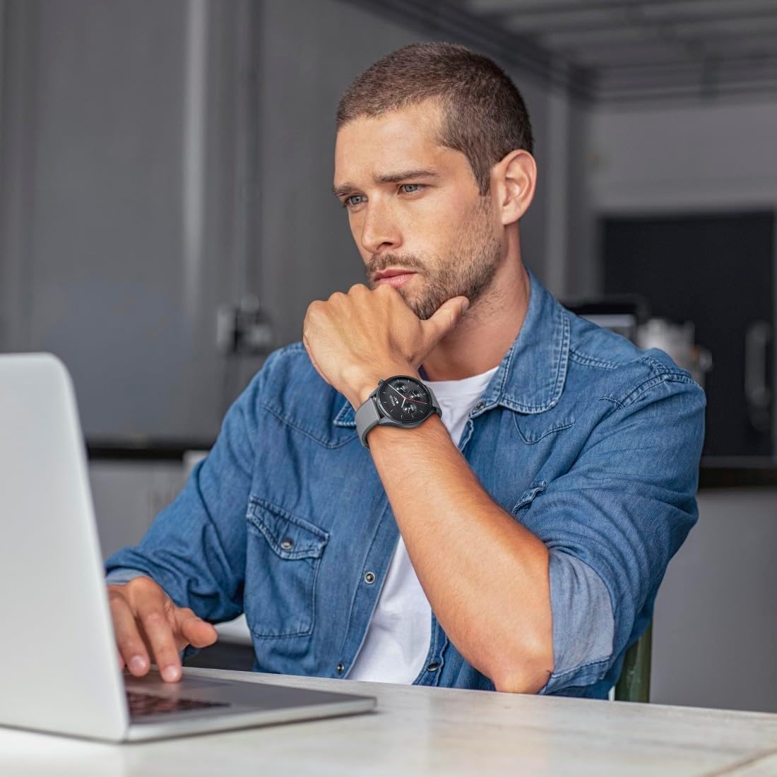 Hama | Reloj Inteligente 1.43″ (Smartwatch Resistente al Agua IP68, GPS, Memoria música, análisis sueño, frecuencia Cardiaca, Monitor de hasta 110 Actividades) Negro 8