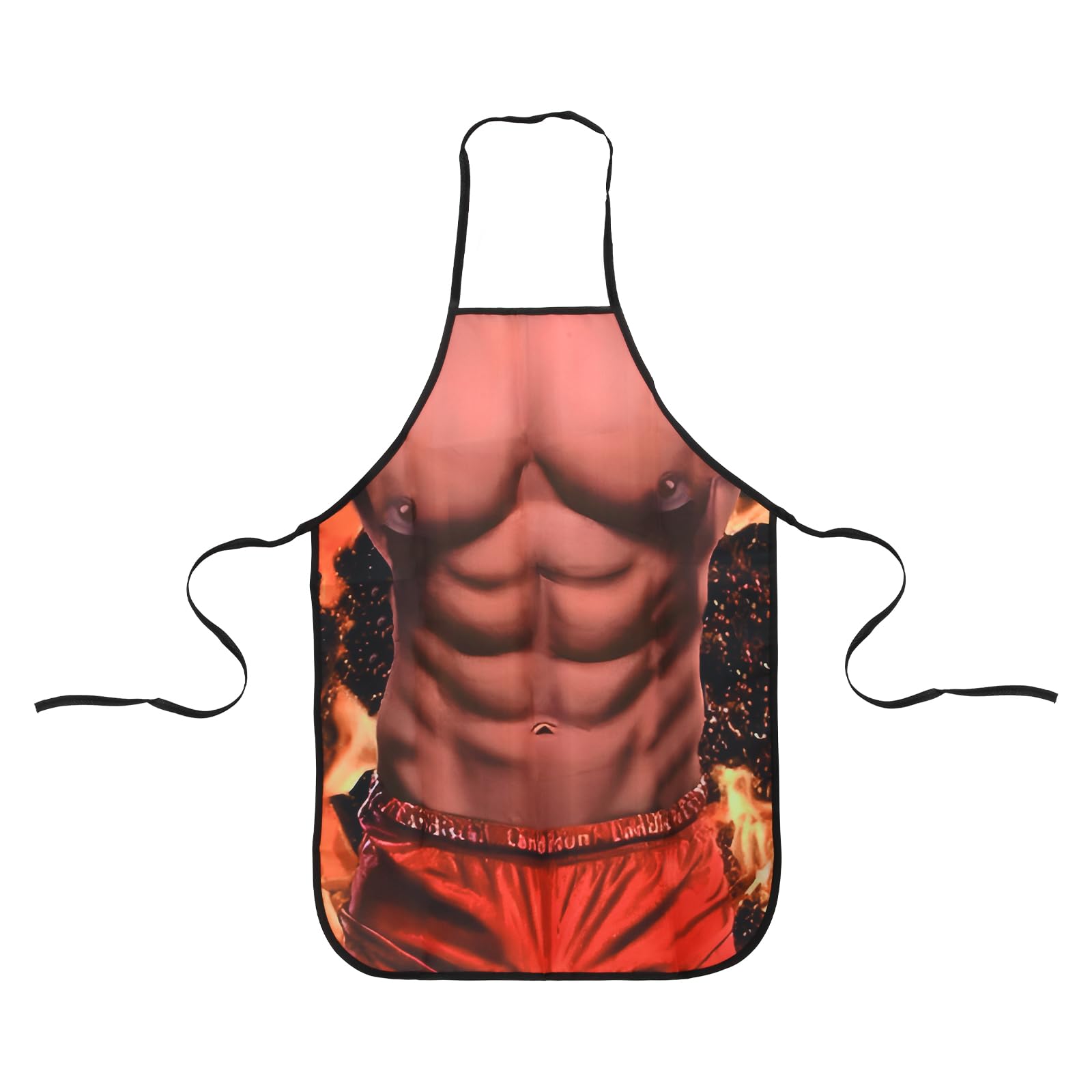 Fodlon Delantal de Cocina Musculoso para Hombres - Divertido Delantal de Cocina para Hombres para Fiestas de Barbacoa - Regalo con un Toque de Diversión