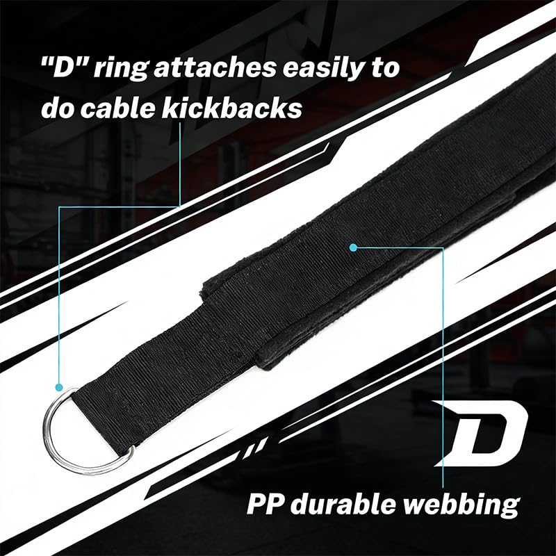 2PCS Pilates Straps Soft Padded Handles, Durable Pilates Double Loop D-Ring Straps,Pilates Straps for Reformer,Home Gym & Yoga Workout Exercise Accessories - Image 4