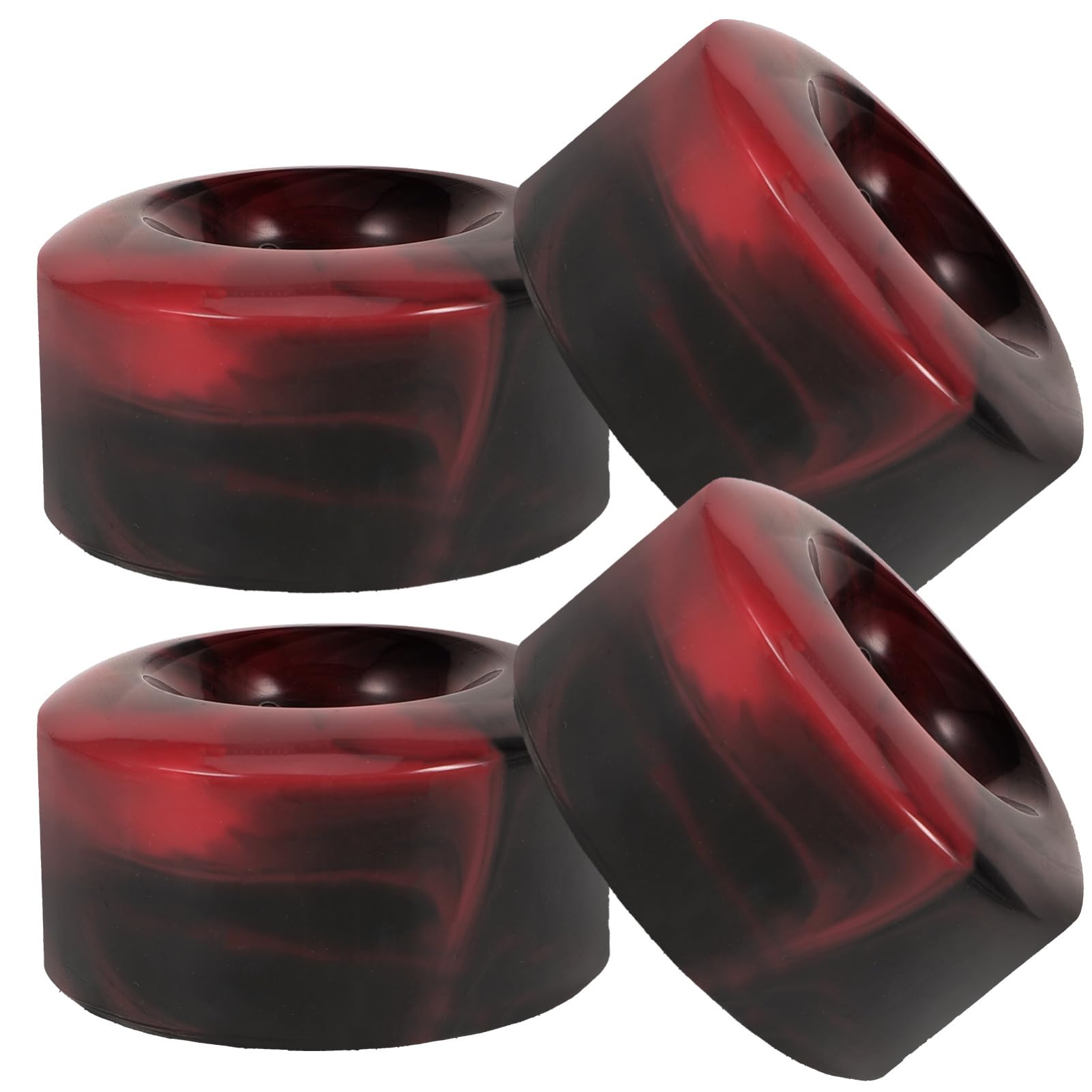 Abaodam Skateboard Part 4pcs Replacement Long-board Skate Wheel Pu Wheel Set for Roller Skates Easy to Install