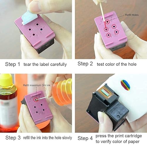 Miniatura 4 de Botellas universales de tinta de repuesto de tinte negro de 2 x 3.4 fl oz, compatibles con todas las impresoras Epson Workforce Epson EcoTank, HP