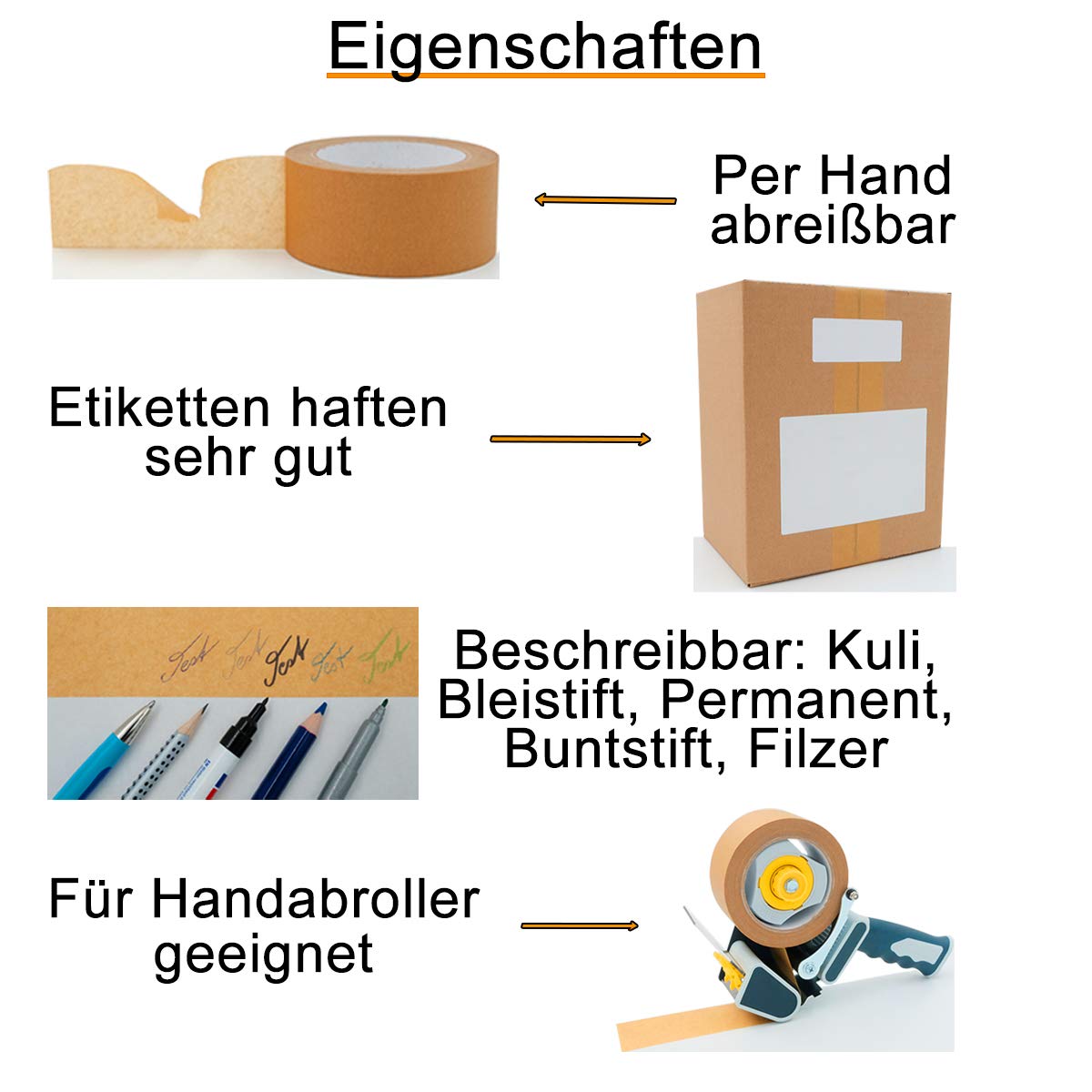 verpacking 100 Faltkartons 350x250x100mm braun | variable Höhe bei 50mm | KK S 1 wellig für DHL Päckchen S mit 6 Rollen Papierklebeband rechteckiger Versandkarton für kleine Waren kleine Kartons