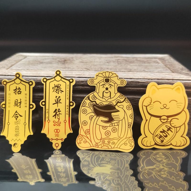 Lagnlnaoy 11 Pieces Lucky Charms Mobile Sticker for Feng Shui Wealth Enhancement Amulet Good Luck Charms Lucky Charms feng Shui Decor Good Luck Rhinestones Health feng Shui