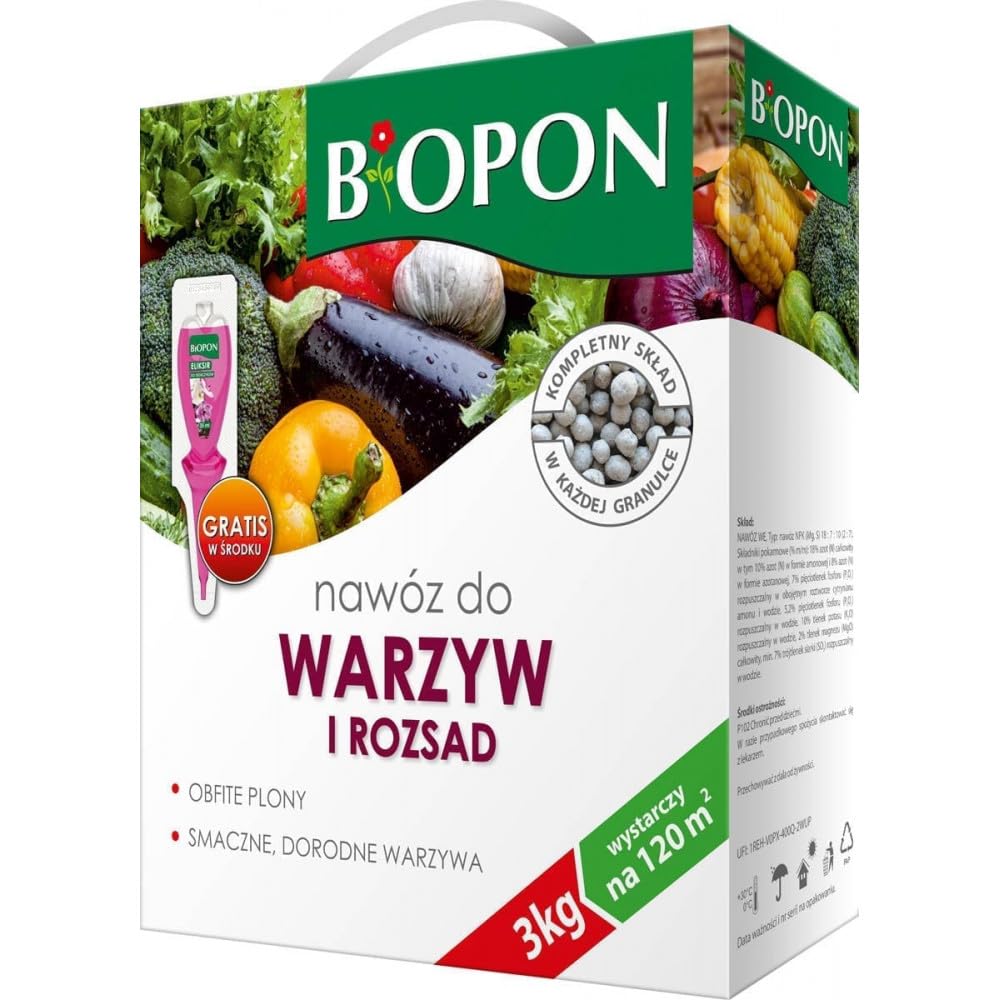 Biopon Dnger fr Tomaten, Gurken und Gemse - NPK Gartendnger  Spezialdnger 3kg : Amazon.de: Garten