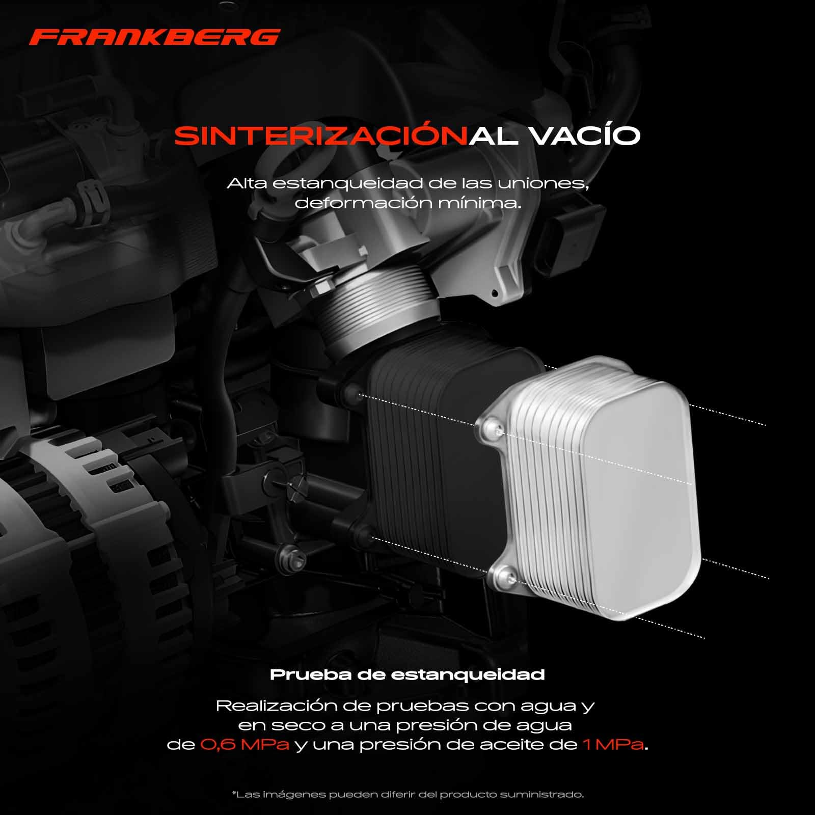 Frankberg Enfriador de aceite de motor 5989070231 | Compatible con: Astra H GTC A04, Vagón BLS, Astra H Twintop A04, 9-3 Familiar E50, Vectra C CC Z02, Caravana Astra H A04