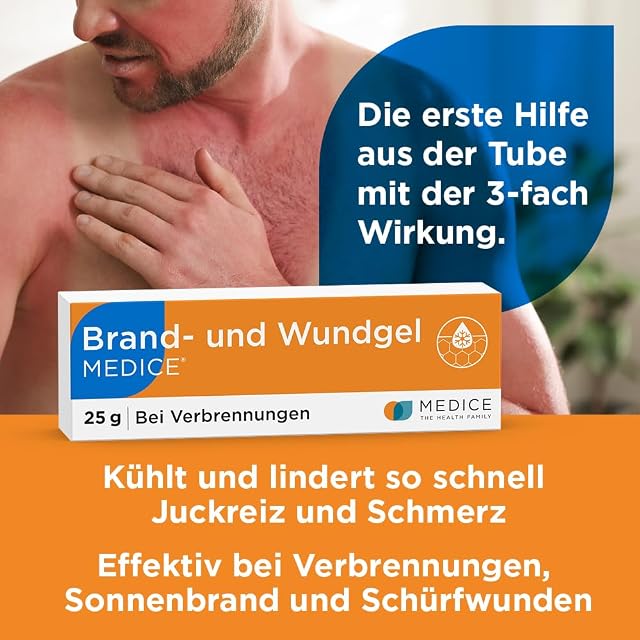 Foto 2 de 7 de Brand- und Wundgel Medice, 25 g Gel