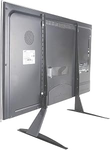 Duramex Table Top TV Stands for 27 to 65 inch Plasma LCD LED Flat Screen TVs, TV Mount Holds up to 100 lbs, Max VESA 800 x 400mm, Height Adjustable TV Base